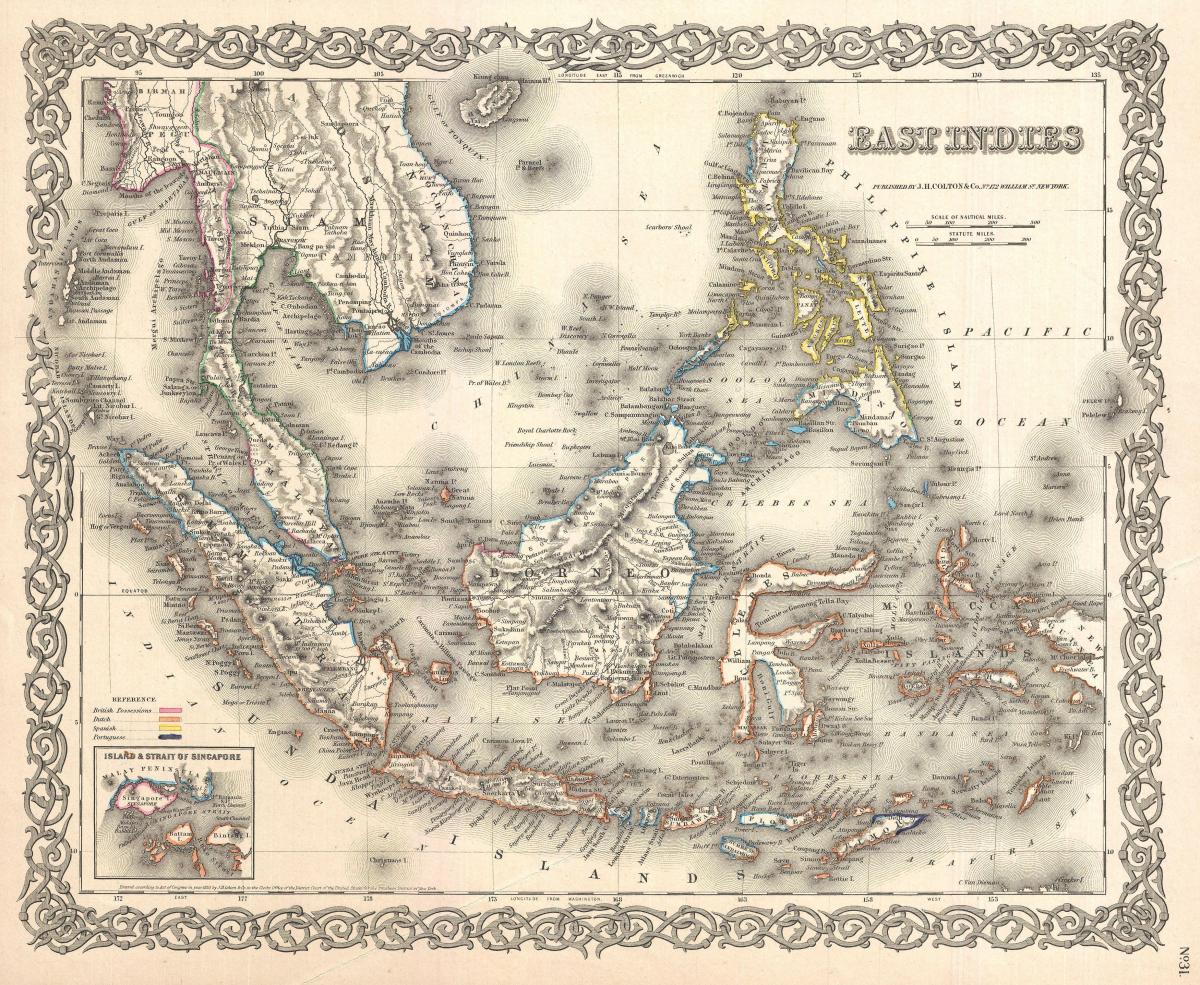 Historical map of Indonesia