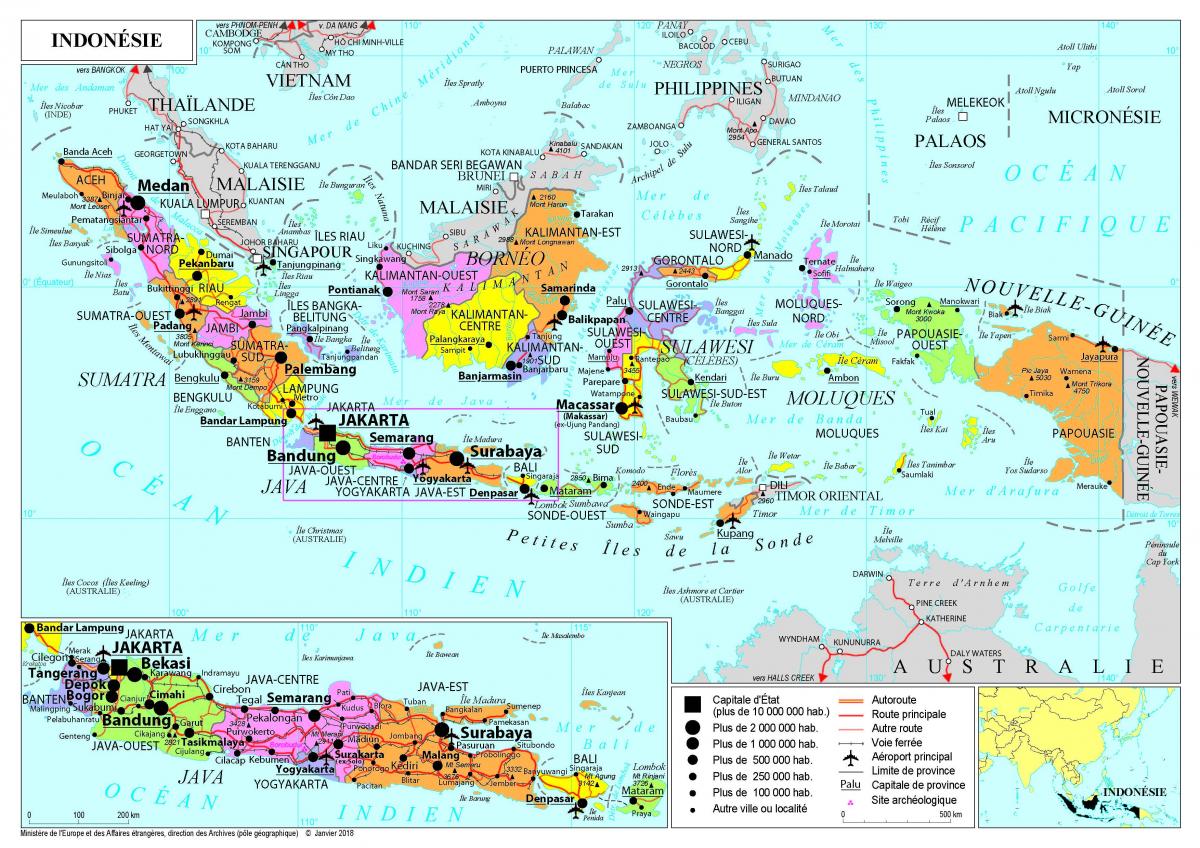 Large map of Indonesia