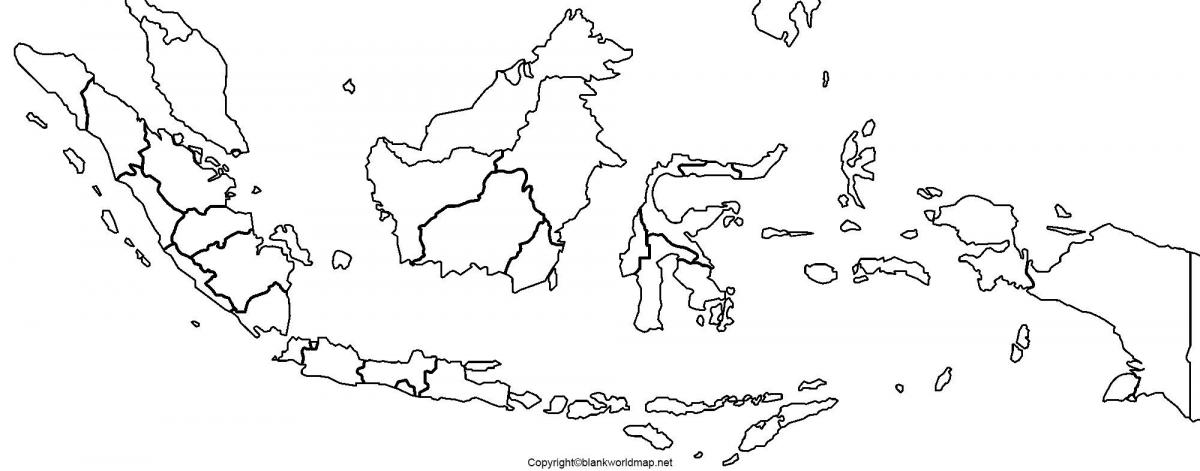 Indonesia contours map
