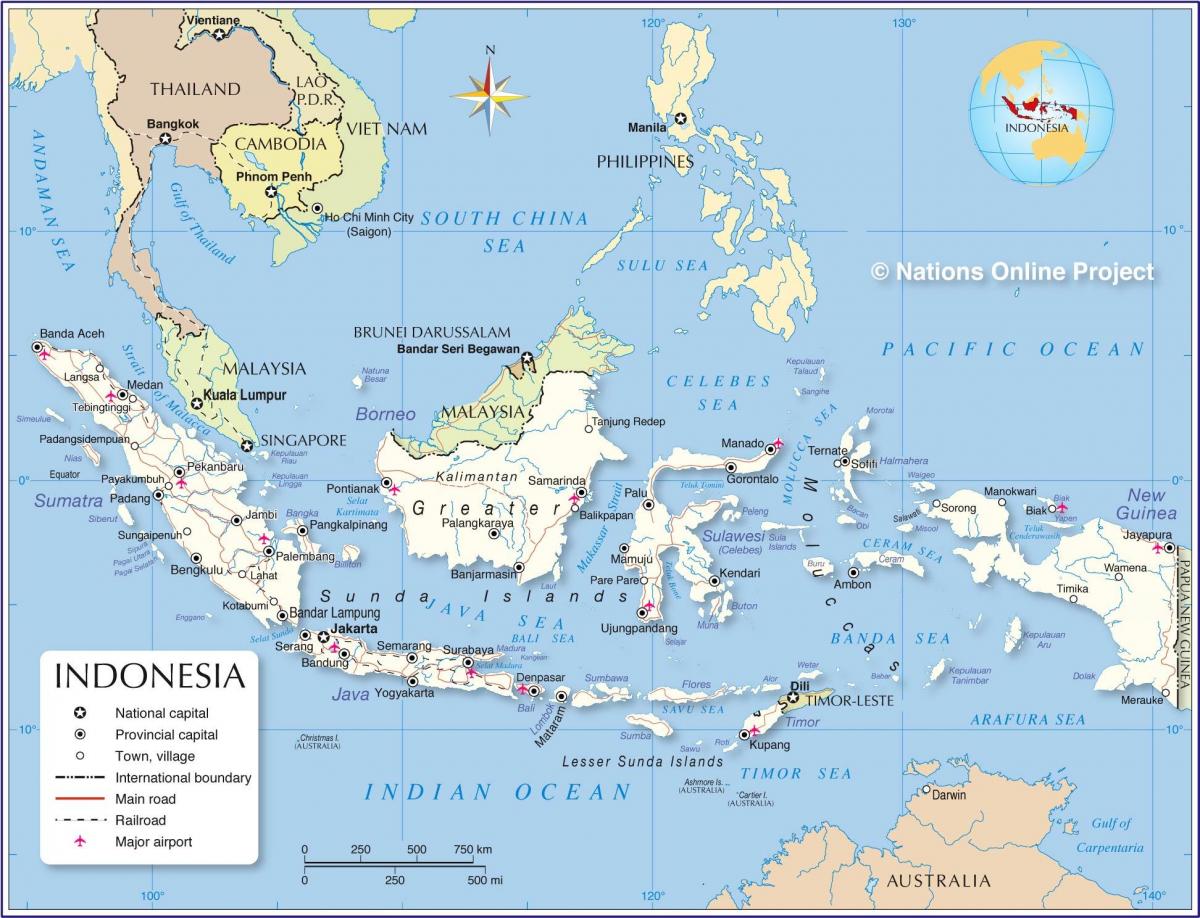 Indonesia city map
